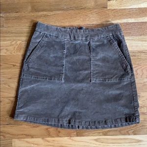 Brown corduroy skirt
